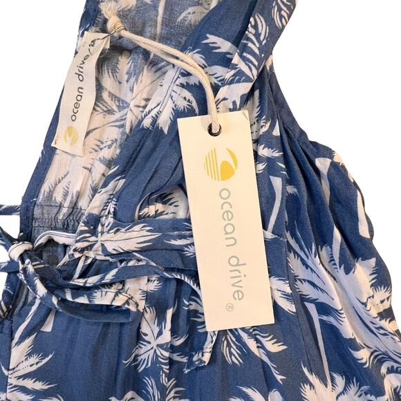 Ocean Drive Mini Dress Medium Coconutgirl Hawaiian Beachy Cutout Sundress Garb - Picture 6 of 12